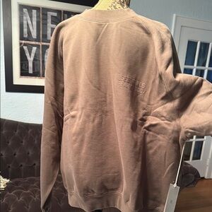 XL Essentials Fear of God (taupe color) relaxed fit crewneck sweatshirt NWT.